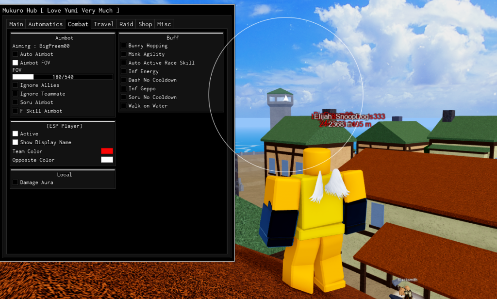 blox fruits script murkuro hub gui